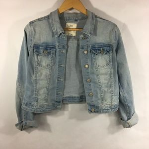 Bluenotes Denim Crop Slim Jacket Long 